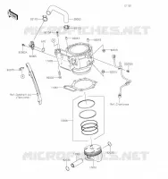 CYLINDRE/PISTON pour Kawasaki KLR650 S 2023