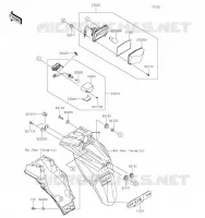 FEUX ARRI&Egrave;RE(S) pour Kawasaki KLR650 S 2023