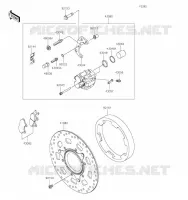 FREIN AVANT pour Kawasaki KLR650 S 2023