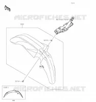 GARDE BOUE AVANT pour Kawasaki KLR650 S 2023