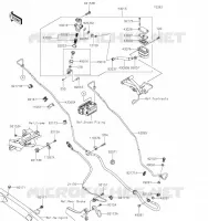MAITRE CYLINDRE ARRI&Egrave;RE pour Kawasaki KLR650 S 2023