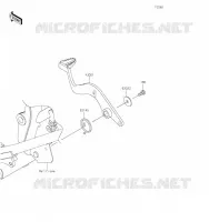 PEDALE DE FREIN pour Kawasaki KLR650 S 2023