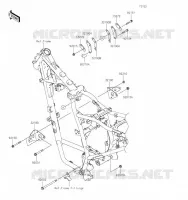 SUPPORT MOTEUR pour Kawasaki KLR650 S 2023