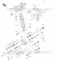 SUSPENSION/AMORTISSEUR pour Kawasaki KLR650 S 2023