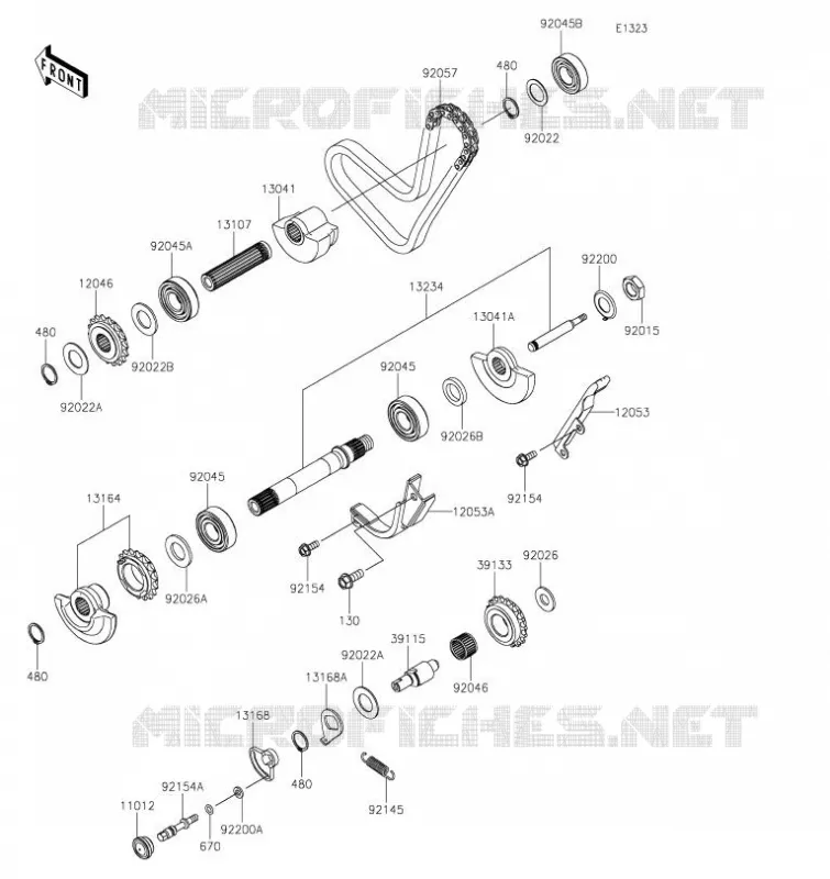 BALANCIER Kawasaki MOTOS 650 2023 KLR650 S  KL650KPFNL