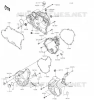 COUVERCLES MOTEUR pour Kawasaki KLR650 S 2023