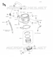 CYLINDRE/PISTON pour Kawasaki KLR650 S 2023