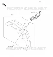 GARDE BOUE AVANT pour Kawasaki KLR650 S 2023