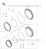 ROUE/PNEUS pour Kawasaki KLR650 S 2023