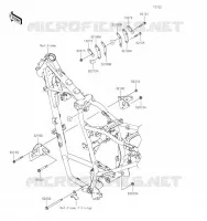 SUPPORT MOTEUR pour Kawasaki KLR650 S 2023