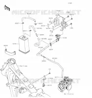 SYSTEME D'EVAPORATION CARBURANT(CA) pour Kawasaki KLR650 S 2023