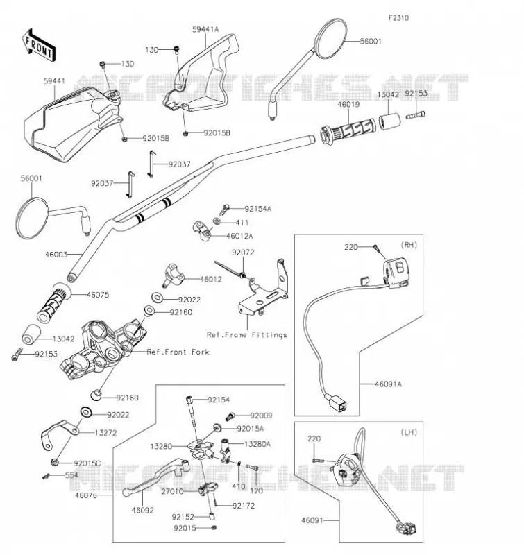 GUIDON Kawasaki MOTOS 650 2023 KLR650 S  KL650MPFNN