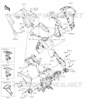 CARENAGE INFERIEUR pour Kawasaki VERSYS-X 300 2023