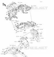 GARDE BOUE ARRI&Egrave;RE pour Kawasaki VERSYS-X 300 2023