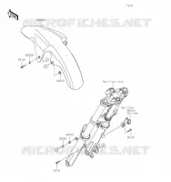 GARDE BOUE AVANT pour Kawasaki VERSYS-X 300 2023