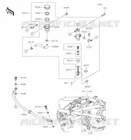 MAITRE CYLINDRE ARRI&Egrave;RE pour Kawasaki VERSYS-X 300 2023