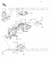 PIECE DE CADRE (COUVERTURE) pour Kawasaki VERSYS-X 300 2023