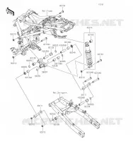 SUSPENSION/AMORTISSEUR pour Kawasaki VERSYS-X 300 2023