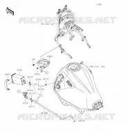 SYSTEME D'EVAPORATION CARBURANT(CA) pour Kawasaki VERSYS-X 300 2023