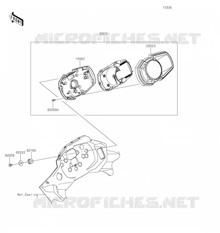 COMPTEURS Kawasaki MOTOS 300 2023 VERSYS-X 300  KLE300CPFAL