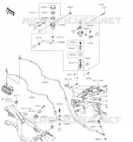 MAITRE CYLINDRE ARRI&Egrave;RE  300 kawasaki-moto 2023 VERSYS-X 300 42