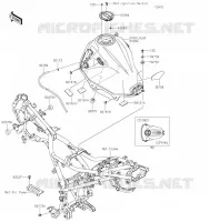 RESERVOIR CARBURANT pour Kawasaki VERSYS-X 300 2023
