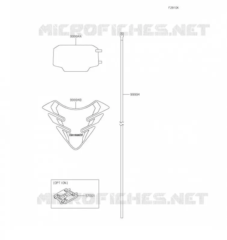 ACCESSOIRE(Decals) Kawasaki MOTOS 650 2023 VERSYS 650  KLE650HPFNL