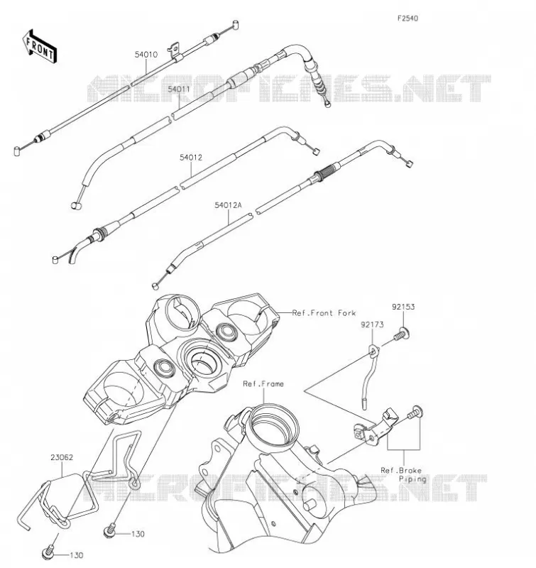 CABLES Kawasaki MOTOS 650 2023 VERSYS 650  KLE650JPFNN
