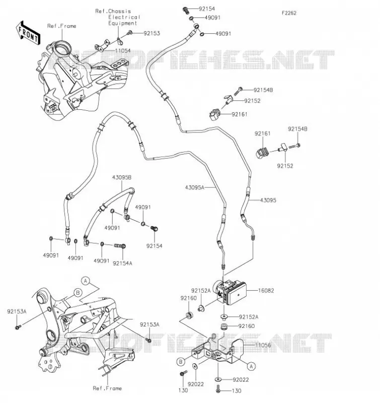DURITE DE FREIN Kawasaki MOTOS 650 2023 VERSYS 650  KLE650JPFNN