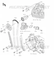 ARBRE A CAME/TENDEUR pour Kawasaki KLX230 S 2023