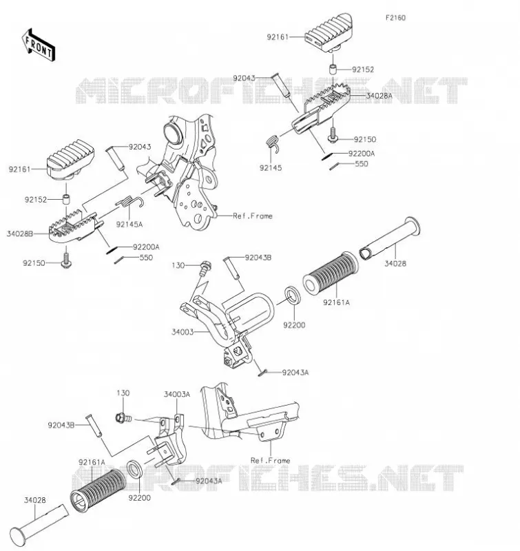 REPOSE PIED Kawasaki MOTOS 230 2023 KLX230SM  KLX230SPFNN