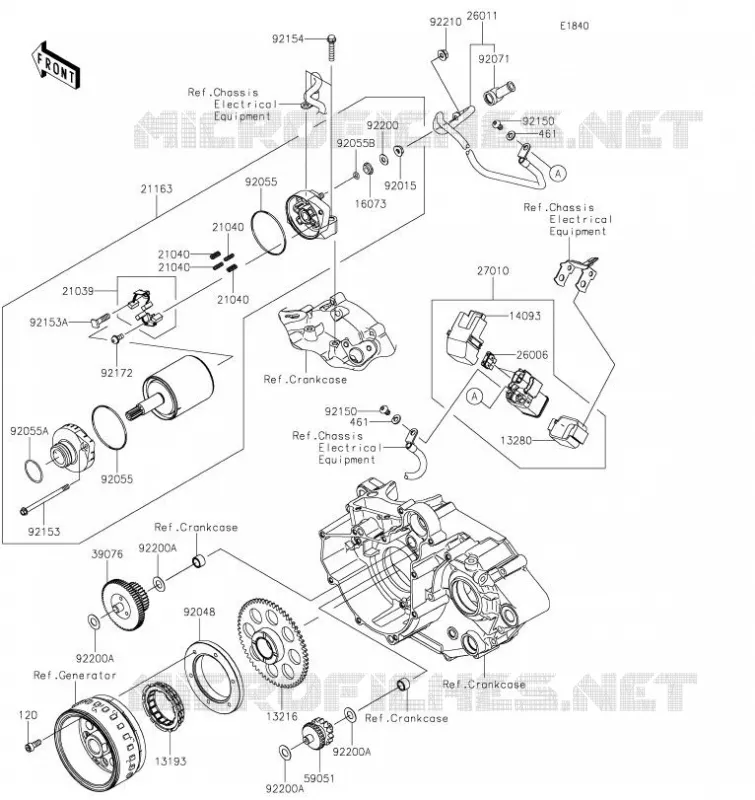 DEMARREUR Kawasaki MOTOS 230 2023 KLX230SM  KLX230SPFNN