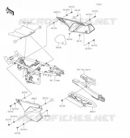 CACHE LAT&Eacute;RAL/GARDE CHAINE pour Kawasaki KLX300SM 2023