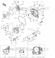 COUVERCLES MOTEUR pour Kawasaki KLX300SM 2023
