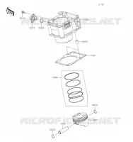 CYLINDRE/PISTON pour Kawasaki KLX300SM 2023