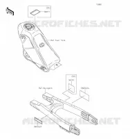 ETIQUETTES pour Kawasaki KLX300SM 2023