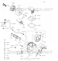FILTRE A AIR pour Kawasaki KLX300SM 2023