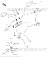 GUIDON pour Kawasaki KLX300SM 2023