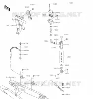 MAITRE CYLINDRE ARRI&Egrave;RE pour Kawasaki KLX300SM 2023