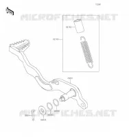 PEDALE DE FREIN pour Kawasaki KLX300SM 2023