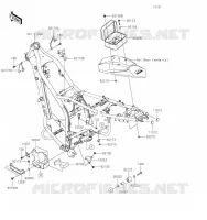PIECE DE CADRE (COUVERTURE) pour Kawasaki KLX300SM 2023