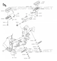 REPOSE PIED pour Kawasaki KLX300SM 2023
