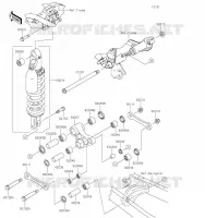 SUSPENSION/AMORTISSEUR pour Kawasaki KLX300SM 2023