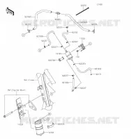 SYSTEME D'EVAPORATION CARBURANT(CA) pour Kawasaki KLX300SM 2023
