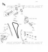 ARBRE A CAME/TENDEUR pour Kawasaki KLX300SM 2023