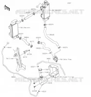 TUYAU D'EAU pour Kawasaki KLX300SM 2023