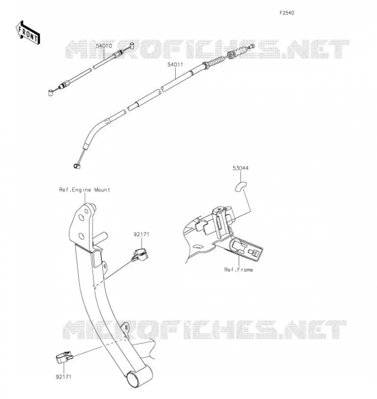 CABLES Kawasaki MOTOS 1000 2023 VERSYS 1000 SE  KLZ1000DPFNL