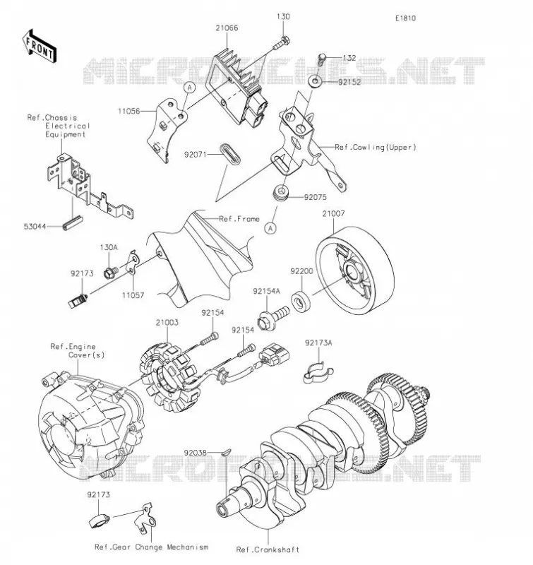 GENERATEUR Kawasaki MOTOS 1000 2023 VERSYS 1000 SE  KLZ1000DPFNN