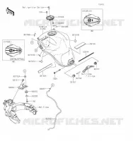 RESERVOIR CARBURANT pour Kawasaki VERSYS 1000 SE 2023