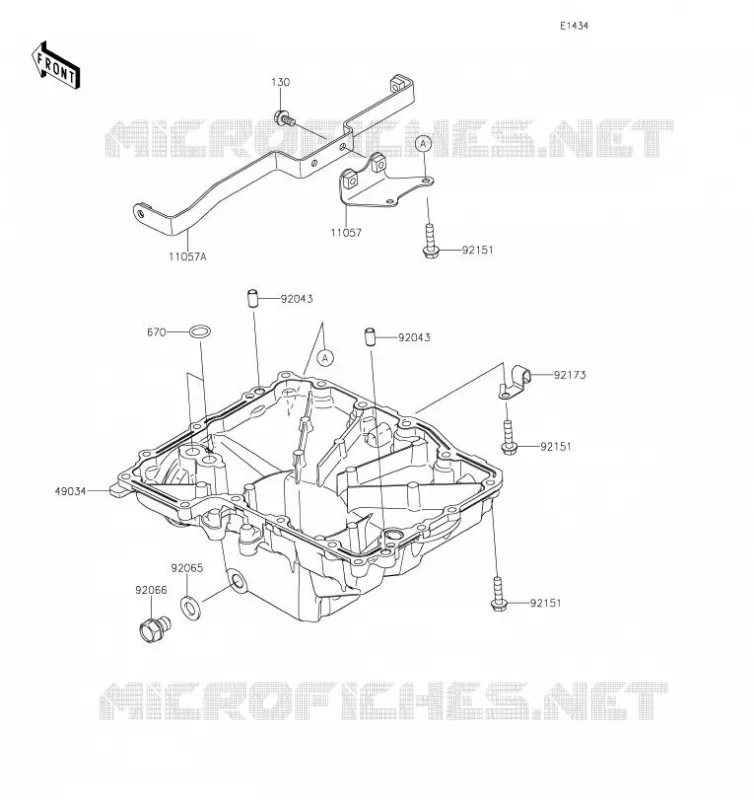 CARTER INFERIEUR Kawasaki MOTOS 1000 2023 VERSYS 1000 SE  KLZ1000DPFNN